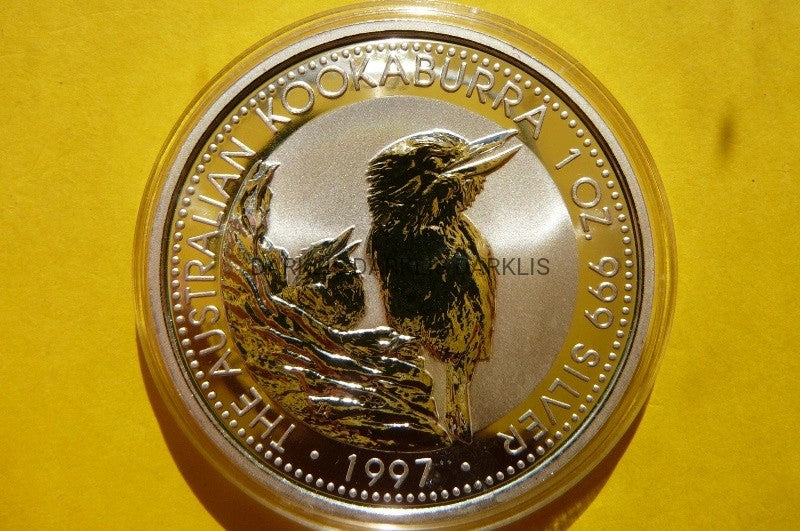 1$ AUSTRALIA 1997 PTAK KOOKABURRA SREBRO 999 UNCJA
