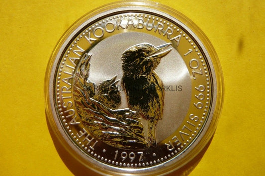 1$ AUSTRALIA 1997 PTAK KOOKABURRA SREBRO 999 UNCJA