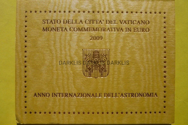 2 EURO WATYKAN 2009 MIĘDZYNARODOWY ROK ASTRONOMII