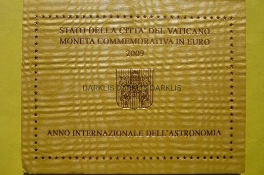 2 EURO WATYKAN 2009 MIĘDZYNARODOWY ROK ASTRONOMII
