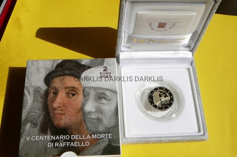 2 EURO WATYKAN 2020 RAFAEL SANTI PROOF MENNICZA