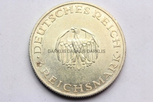 3 REICHSMARK WEIMAR 1929-F- GOTTHOLD LESSING STAN!