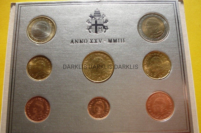 KMS EURO WATYKAN 2003 PAPIEŻ JAN PAWEŁ II darklis
