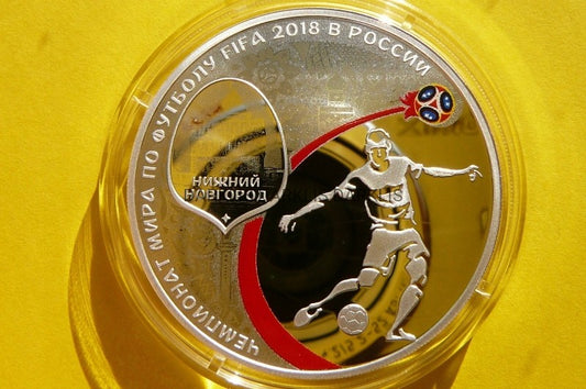 3 RUBLE ROSJA 2018 FIFA PIŁKA NOŻNA NIŻNY NOWOGRÓD