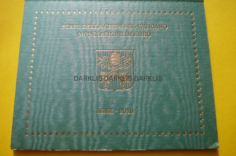 KMS EURO WATYKAN 2010 PAPIEŻ BENEDYKT XVI darklis