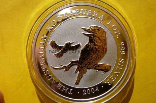 $ AUSTRALIA 2004 KOOKABURRA SREBRO/ZŁOTO 999 UNCJA