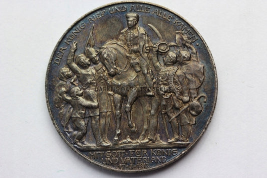 3 MARKI KAISERREICH PRUSY 1913 BITWA NARODÓW Nr 3