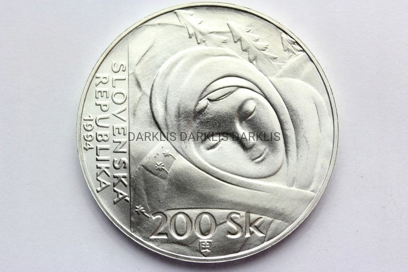 200 KORON SŁOWACJA 1994 ROCZNICA JANKO ALEXY RZADK