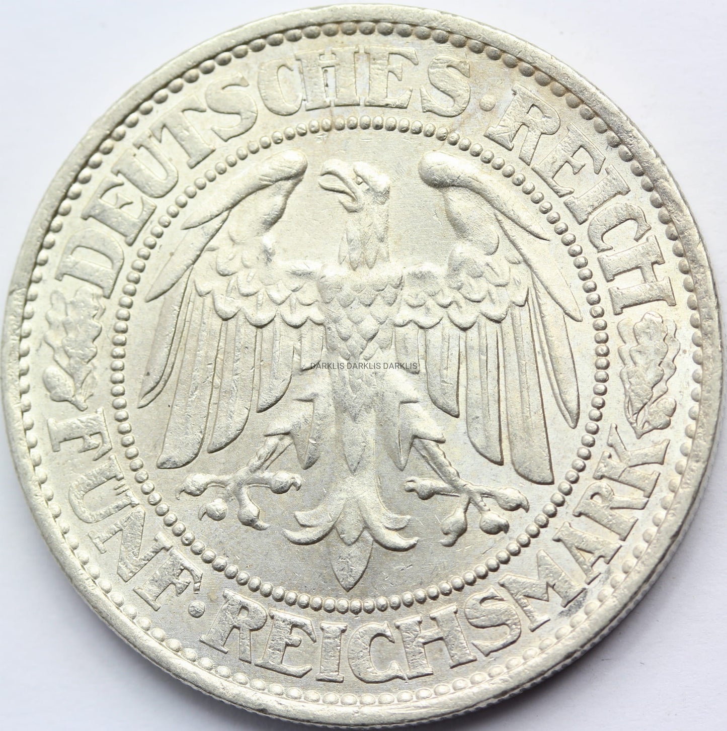 5 REICHSMARK WEIMAR 1931 A DĄB RZADKA SUPER STAN N.3