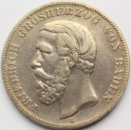 5 MAREK KAISERREICH BADENIA 1876 ORYGINAŁ RZADSZA Nr9