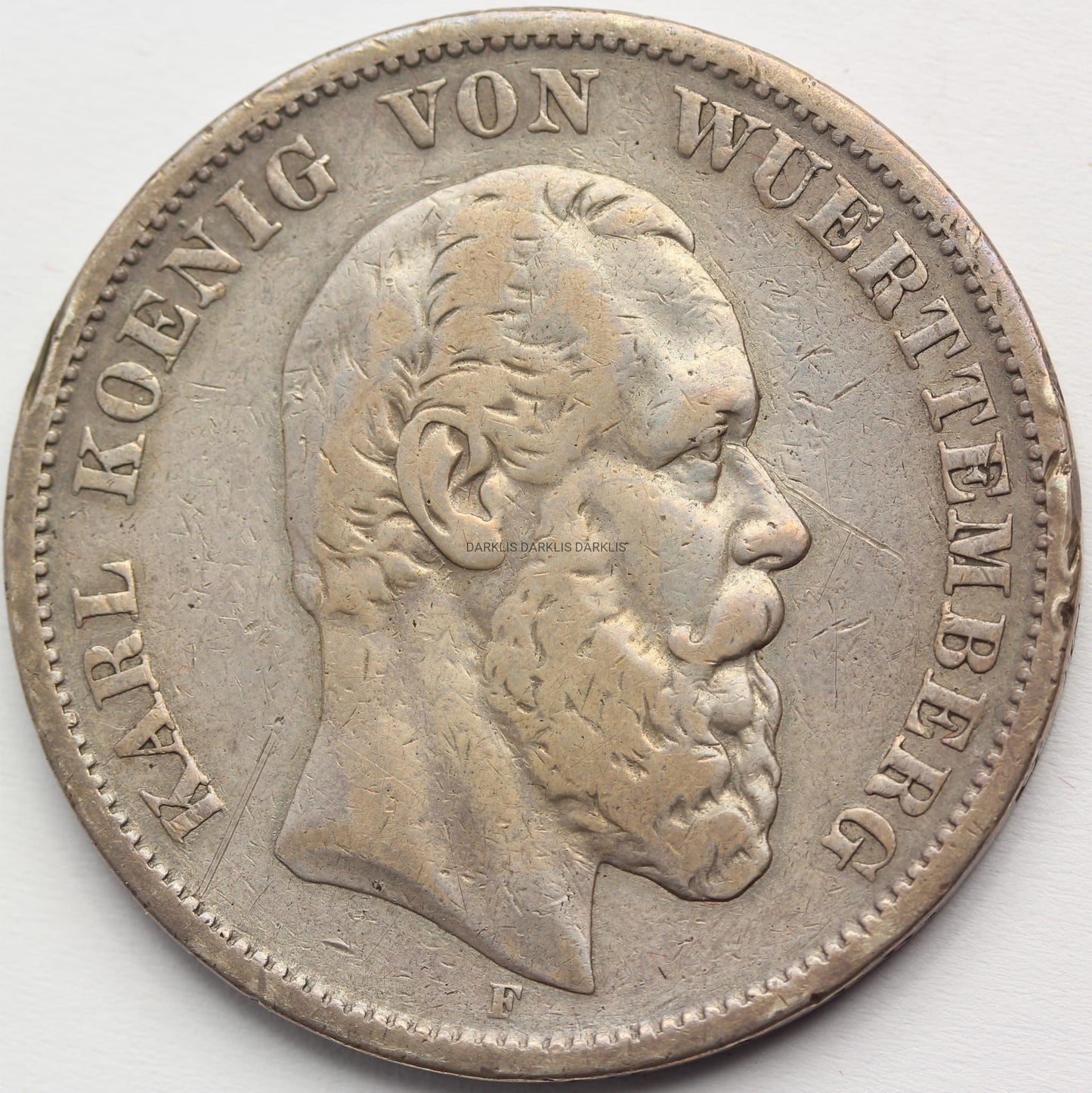 5 MAREK KAISERREICH WIRTEMBERGIA 1876 KAROL Nr.7
