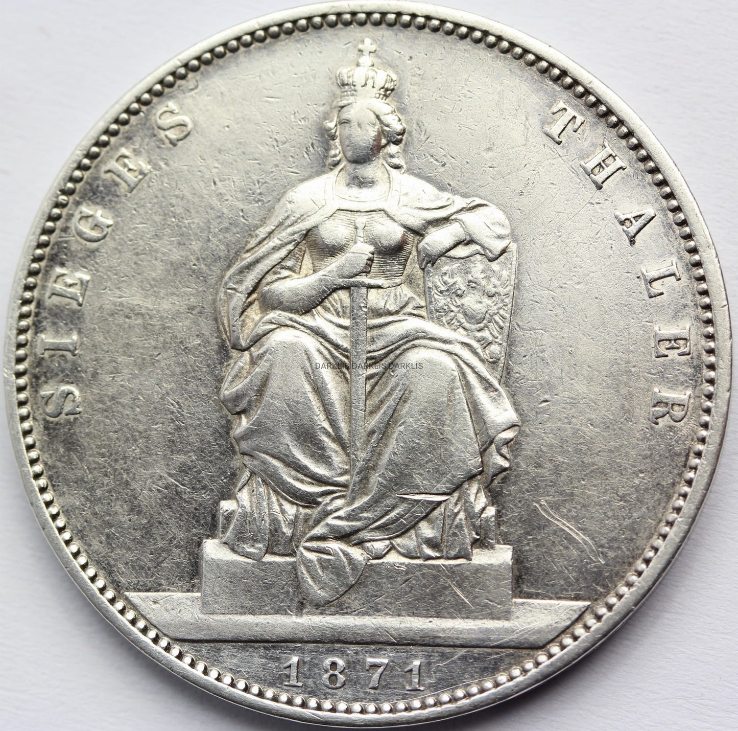 TALAR ZWYCIĘSTWA PRUSY 1871 WILHELM Nr. 43