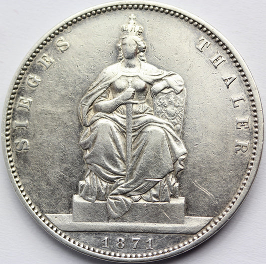 TALAR ZWYCIĘSTWA PRUSY 1871 WILHELM Nr. 43