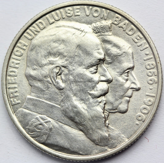2 MARKI BADENIA 1906 ZŁOTE GODY FRYDERYK I i LUIZA Nr.11