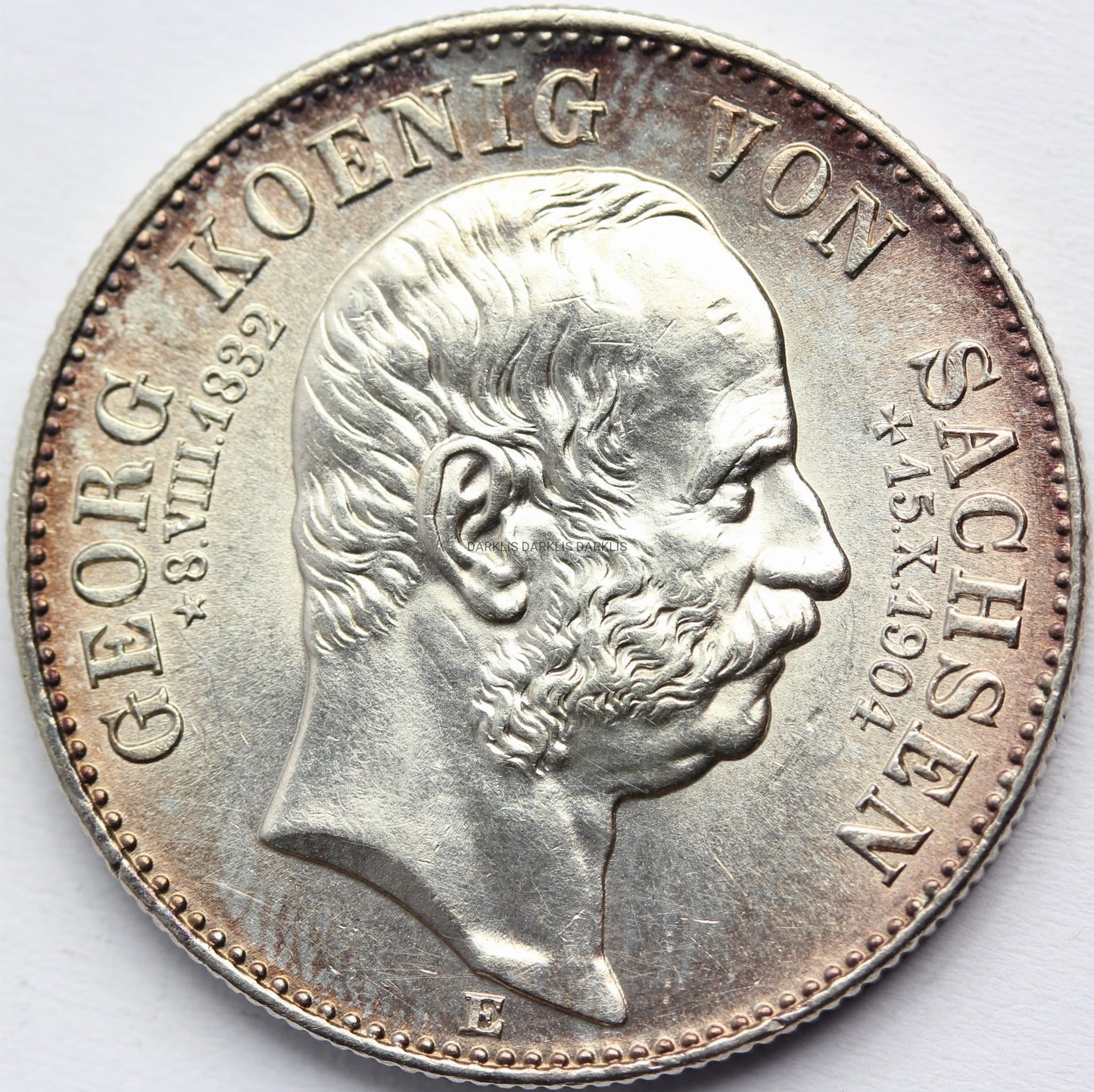 2 MARKI KAISERREICH SAKSONIA 1904 GEORG POŚMIERTNA Nr73