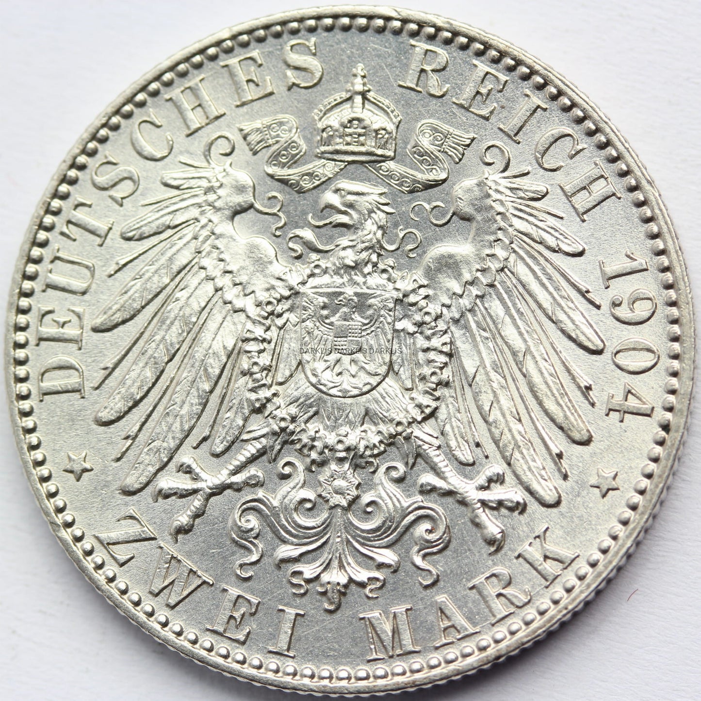 2 MARKI KAISERREICH SAKSONIA 1904 GEORG POŚMIERTNA Nr73