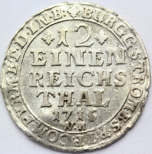 1/12 TALARA NIEMCY BISKUPSTWO MUNSTER 1715 WR