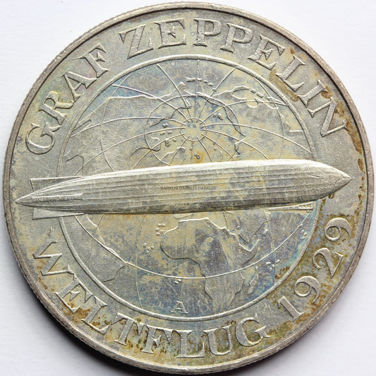 5 REICHSMAREK NIEMCY 1930 A STEROWIEC ZEPPELIN Nr.1