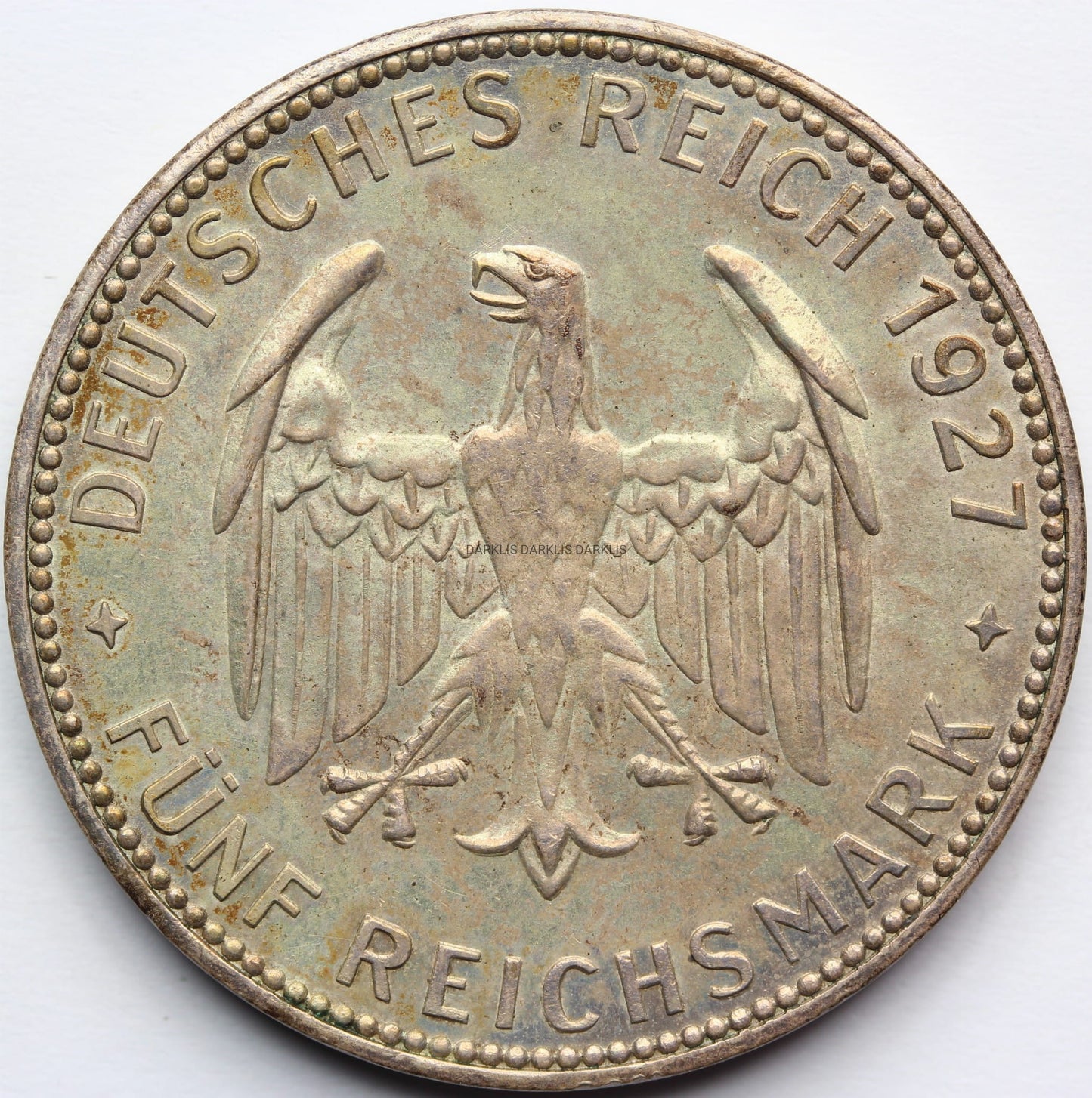 5 REICHSMARK WEIMAR 1927 UNIWERSYTET TUBINGEN Nr.7
