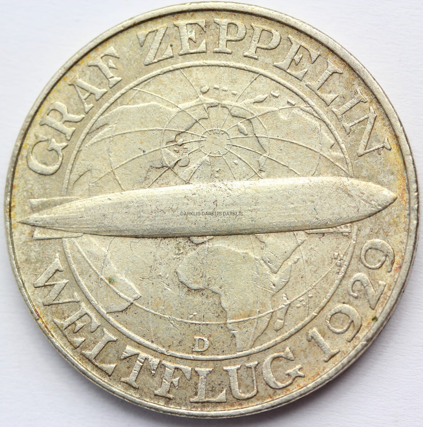 3 REICHSMARKI WEIMAR NIEMCY 1930 D GRAF ZEPPELIN Nr.17