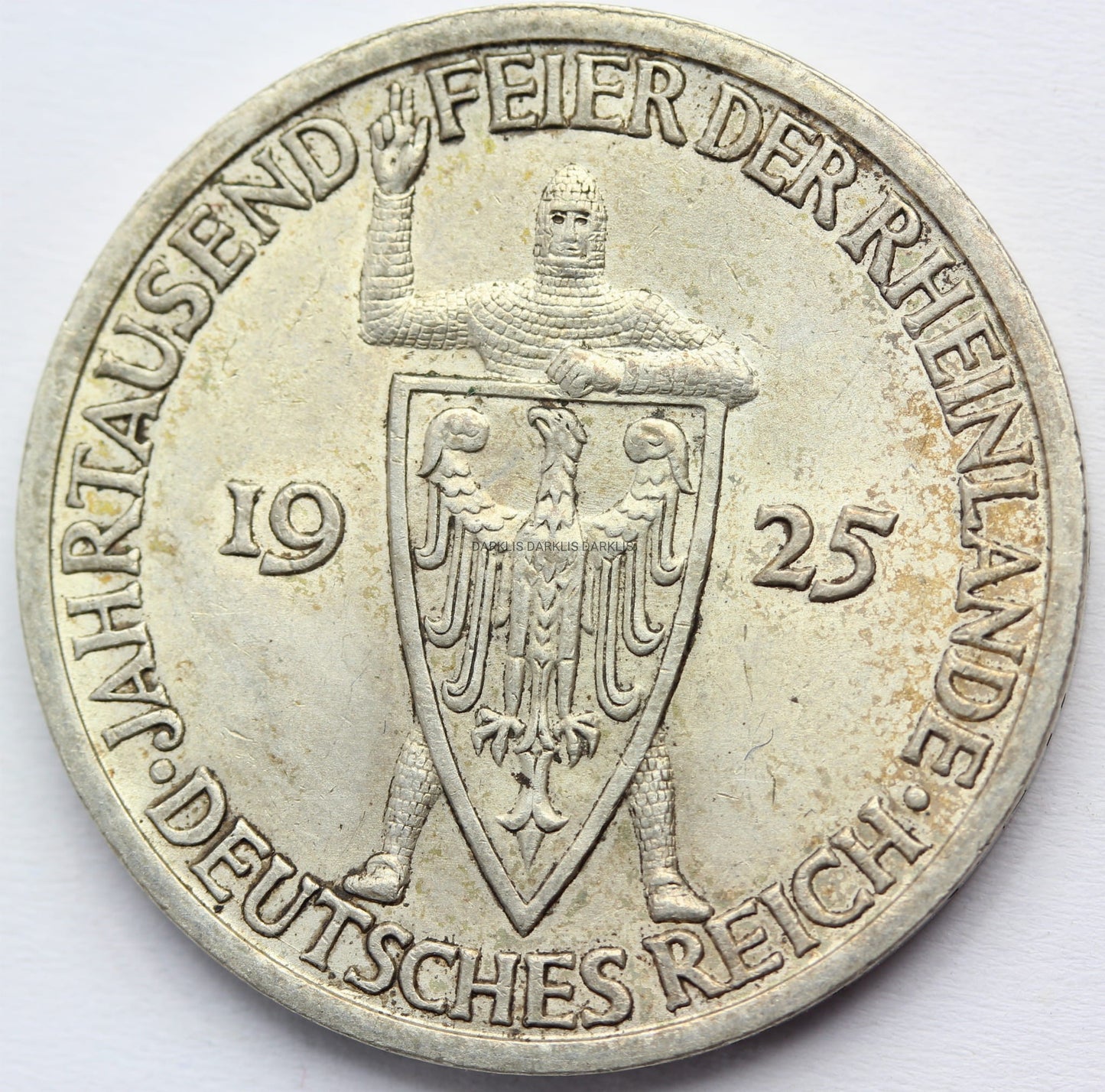 3 REICHSMARK WEIMAR 1925 -A- 1000 LAT NADRENII Nr.19