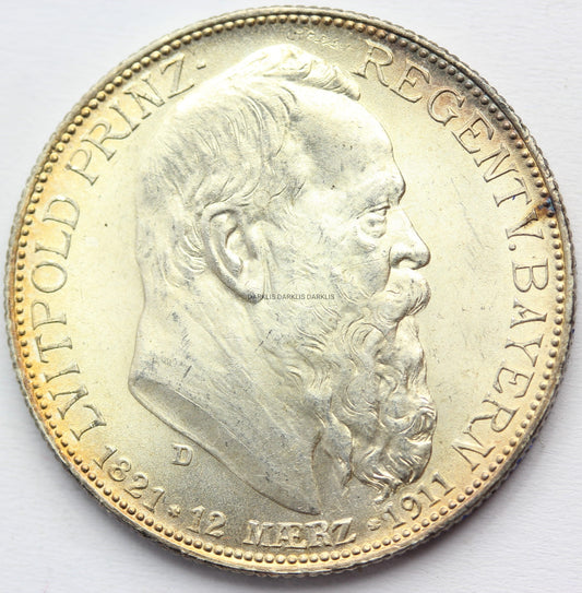 2 MARKI BAWARIA 1911 LUITPOLD 90 URODZINY Nr.12