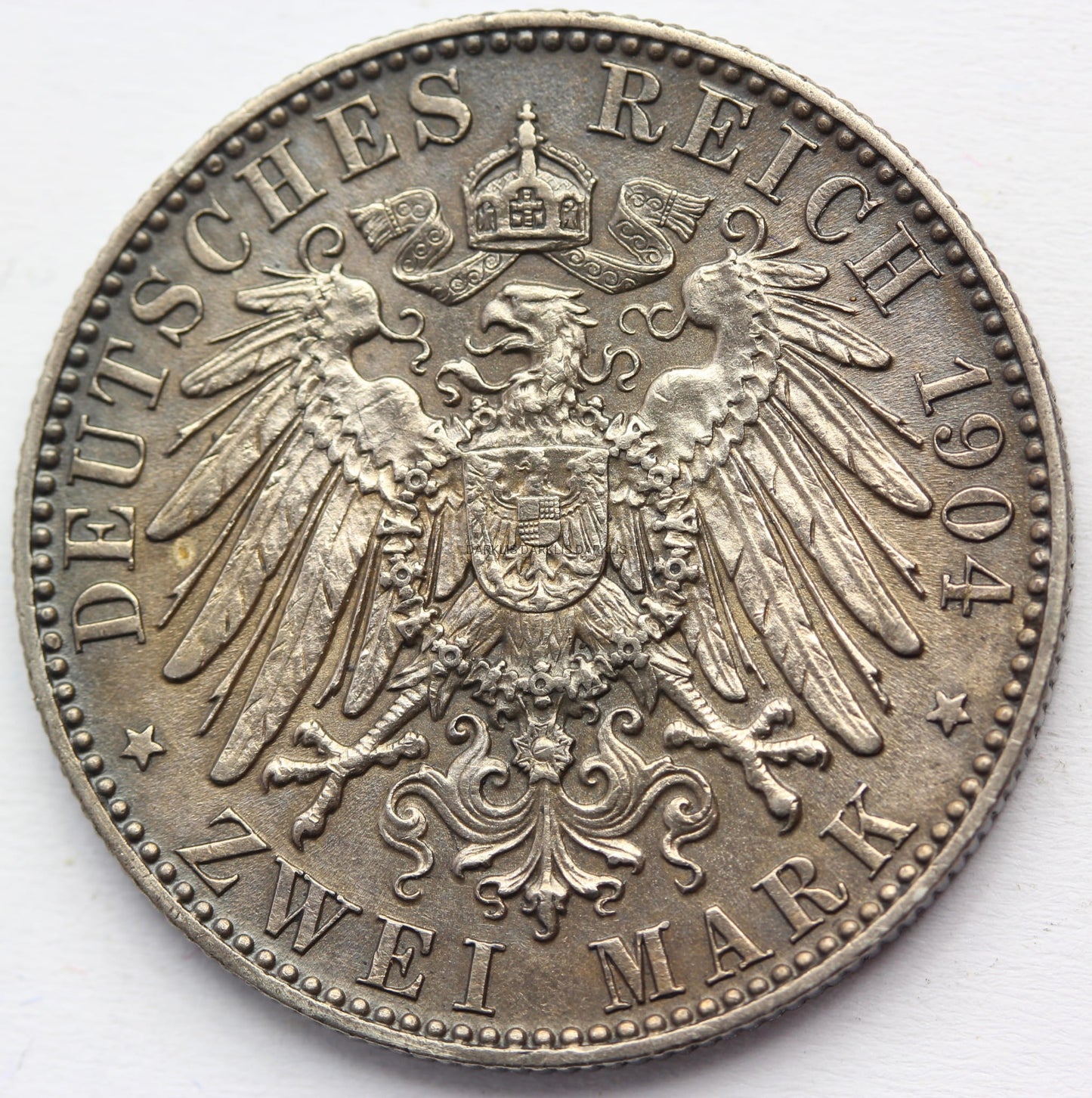 2 MARKI KAISERREICH SAKSONIA 1904 GEORG POŚMIERTNA Nr.8