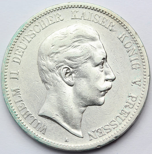 5 MAREK KAISERREICH PRUSY 1892 WILHELM II ORYGINAŁ Nr.10