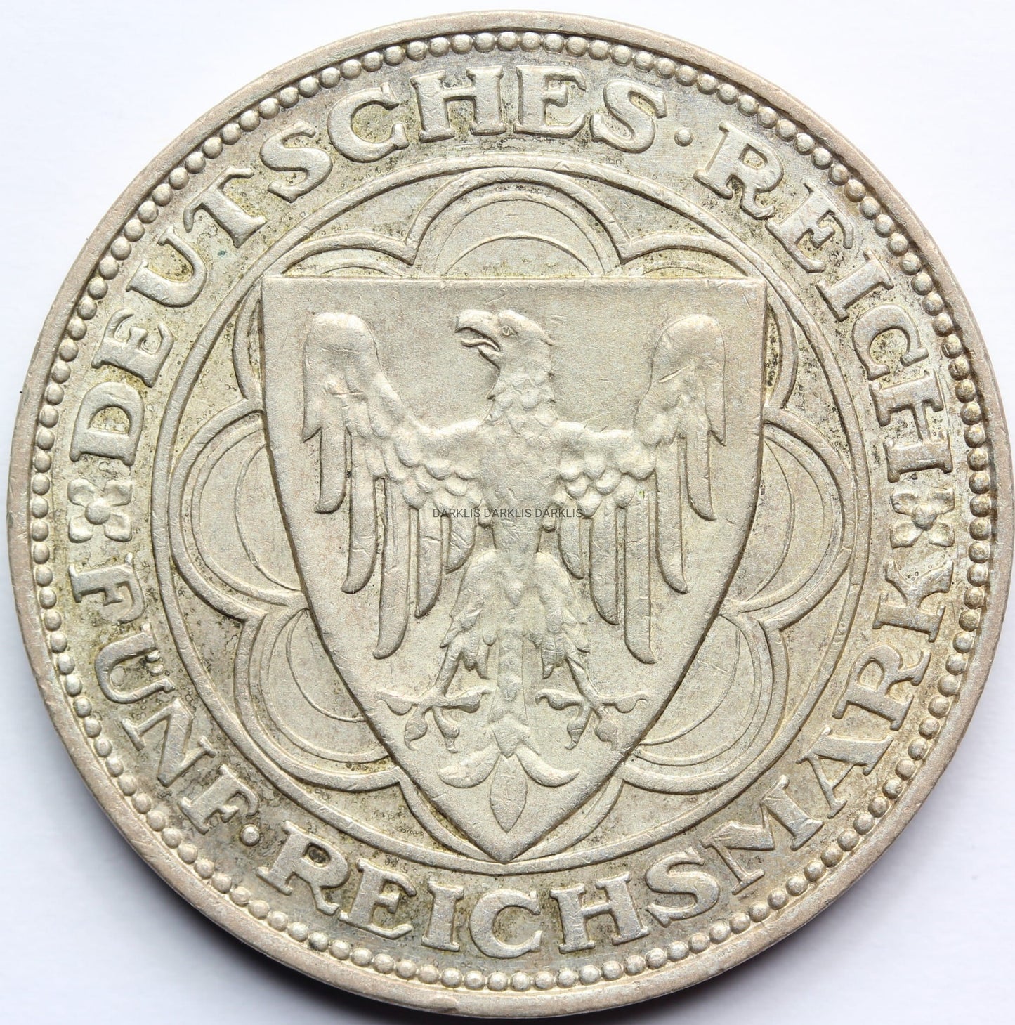 5 REICHSMARK WEIMAR 1927 100-LECIE BREMERHAVEN Nr.6