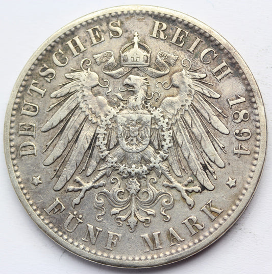 5 MAREK KAISERREICH BAWARIA 1894 OTTO RZADSZA Nr.28