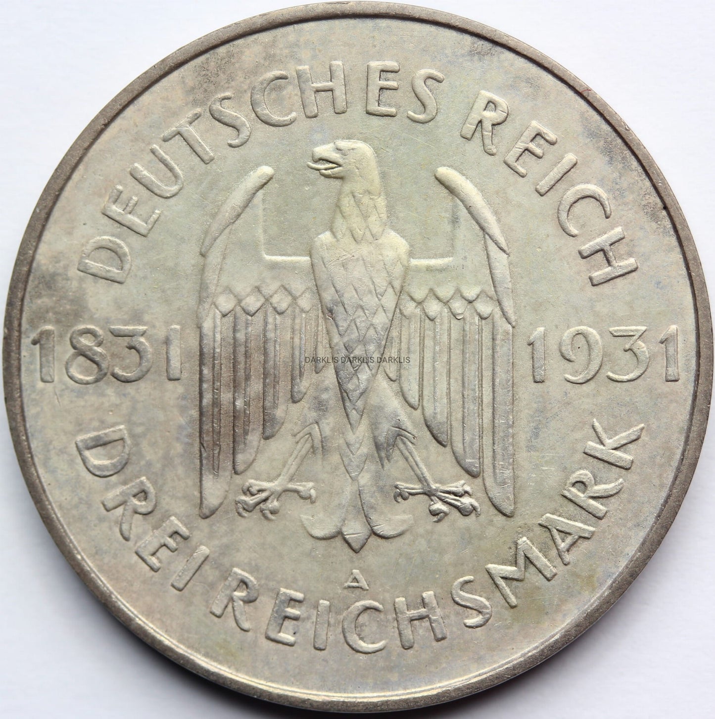 3 REICHSMARK WEIMAR 1931 HEINRICH VOM STEIN RZADKA Nr.2