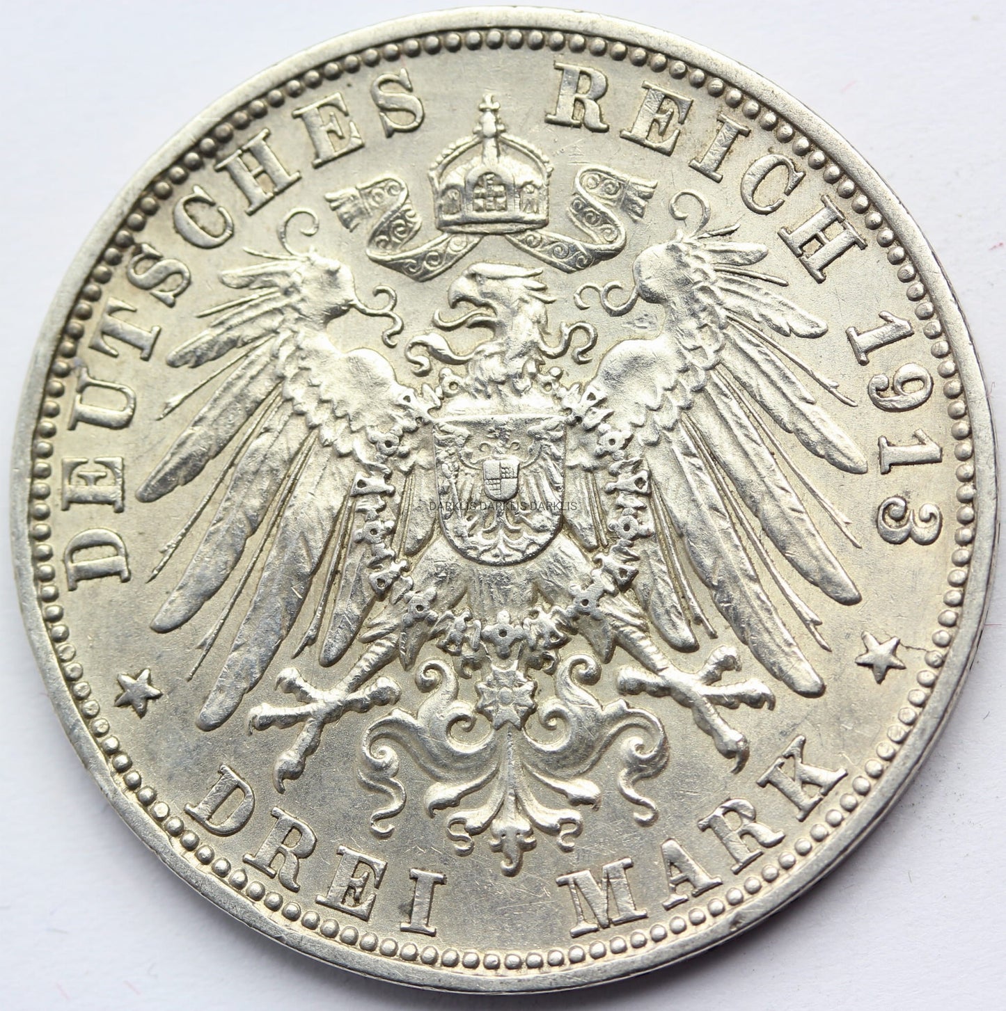 3 MARKI KAISERREICH BAWARIA 1913 OTTO STAN! Nr.23