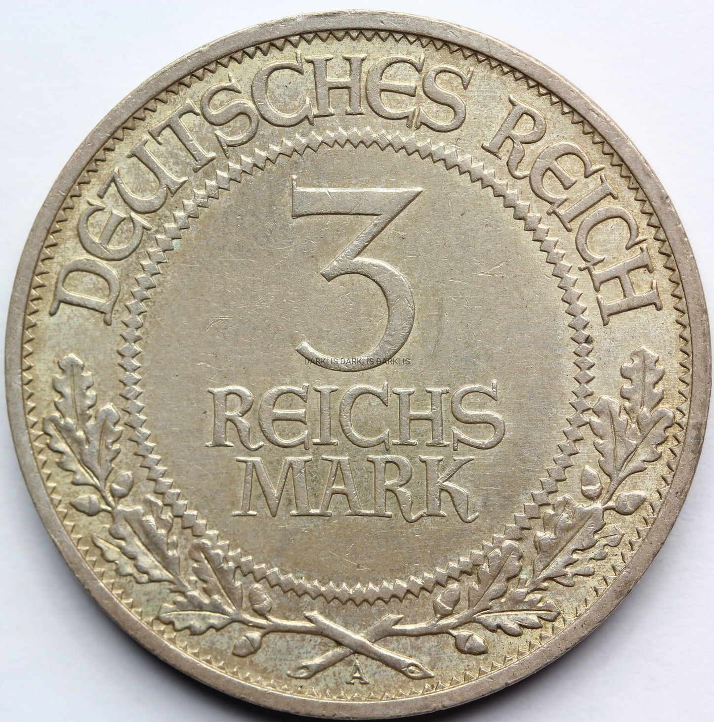 3 REICHSMARK WEIMAR 1926 WOLNE MIASTO LUBEKA RZADKA Nr8