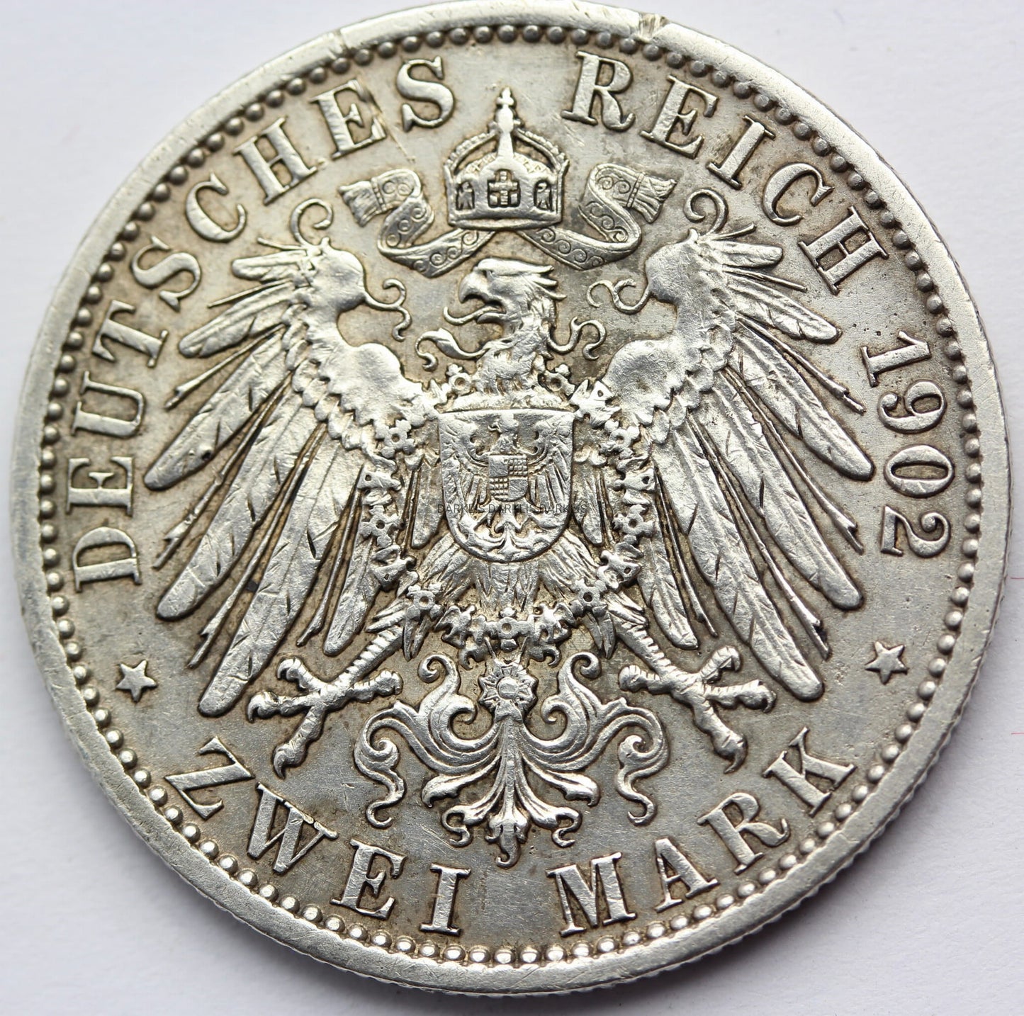 2 MARKI KAISERREICH PRUSY 1902 WILHELM II STAN !! Nr.3