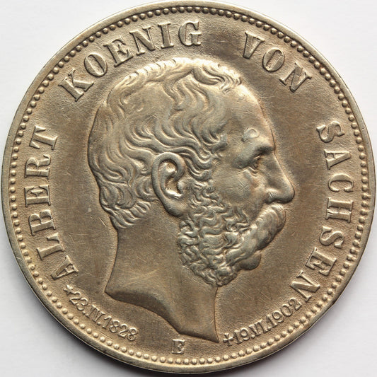 5 MAREK KAISERREICH SAKSONIA 1902 E ALBERT WETTYN Nr.12