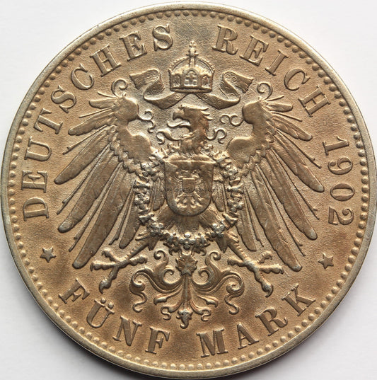 5 MAREK KAISERREICH SAKSONIA 1902 E ALBERT WETTYN Nr.12