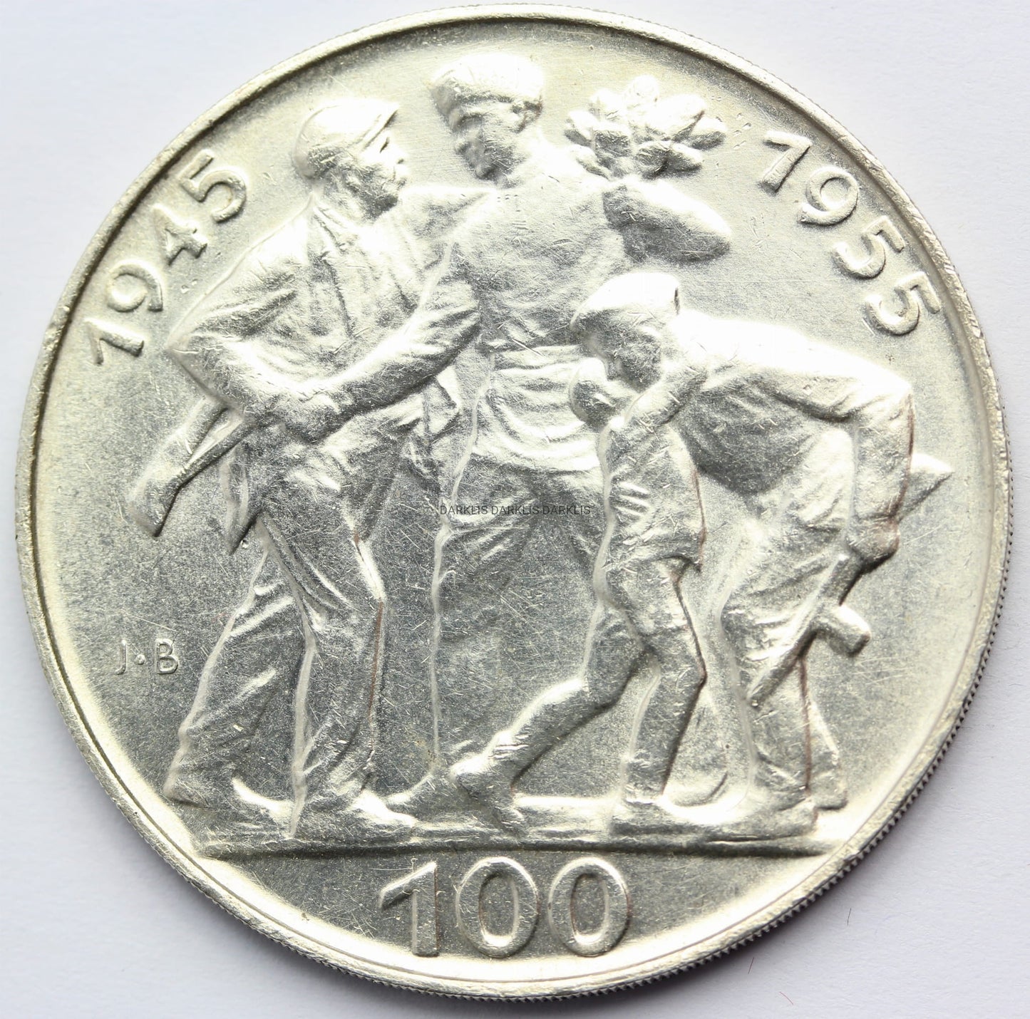 100 KORON CZECHOSŁOWACJA 1955 ROCZNICA WYZWOLENIA
