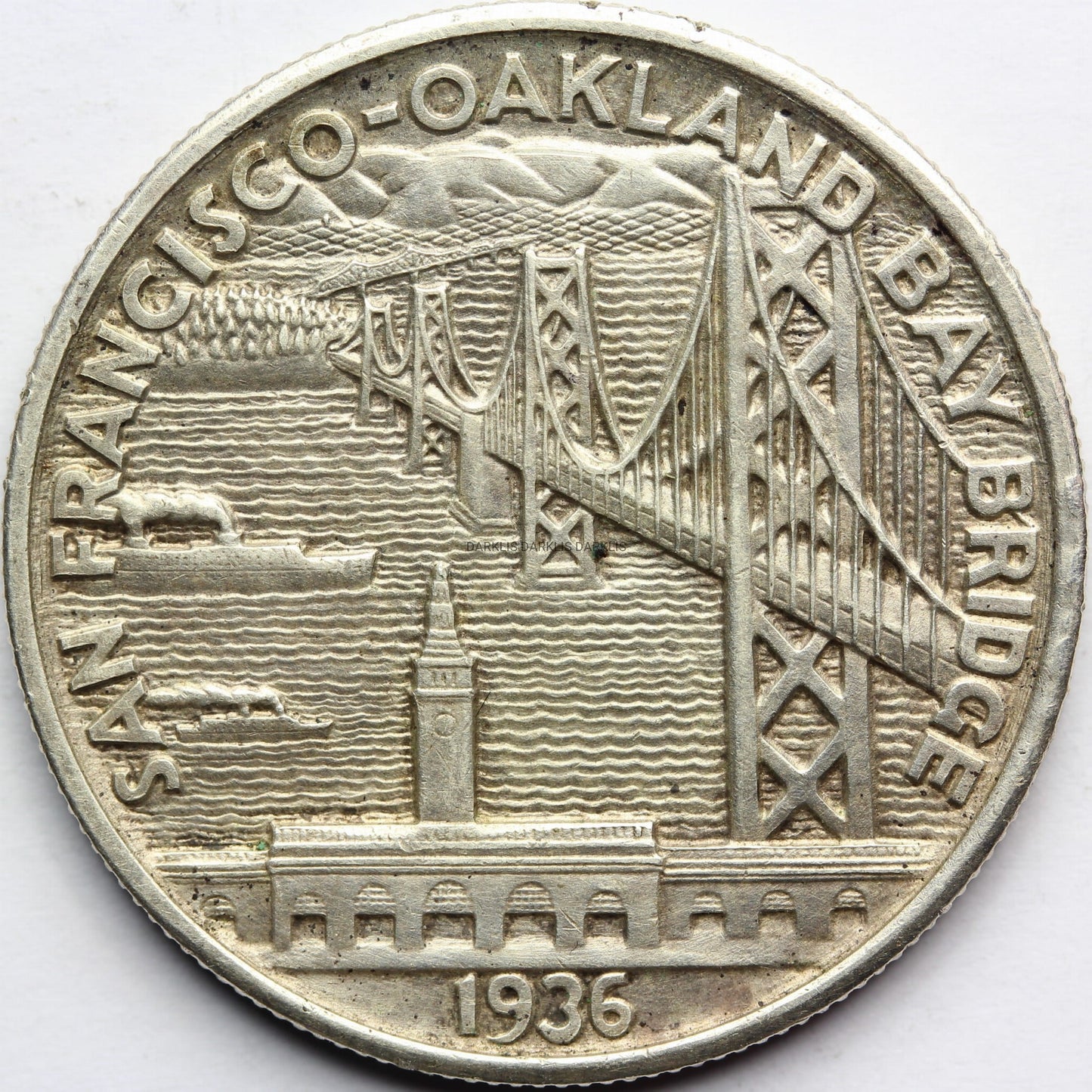 1/2$ USA 1936 ZESPÓŁ MOSTÓW SAN FRANCISCO OAKLAND RZADKA