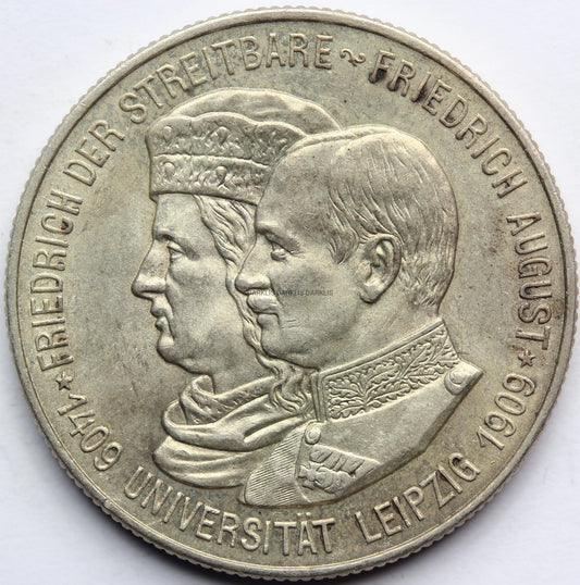 2 MARKI KAISERREICH SAKSONIA 1909 UNIWERSYTET LIPSK Nr.10