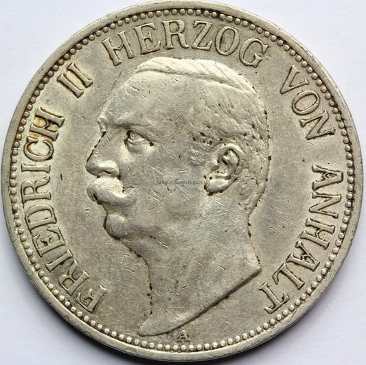 3 MARKI KAISERREICH ANHALT 1911 A FRYDERYK II Nr.4