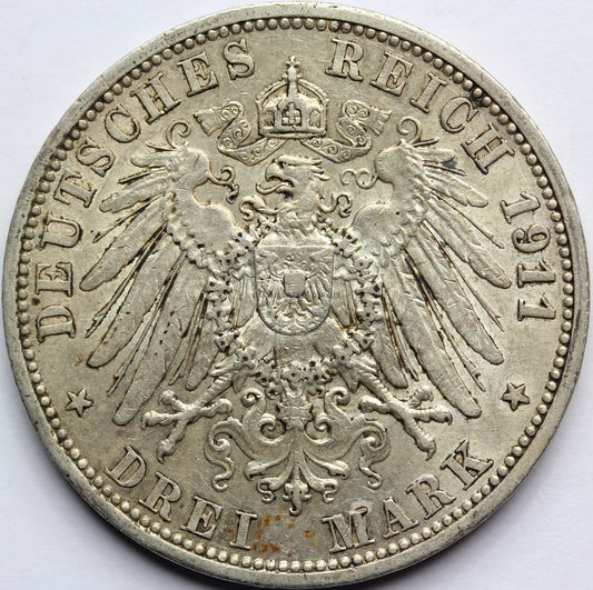3 MARKI KAISERREICH ANHALT 1911 A FRYDERYK II Nr.4