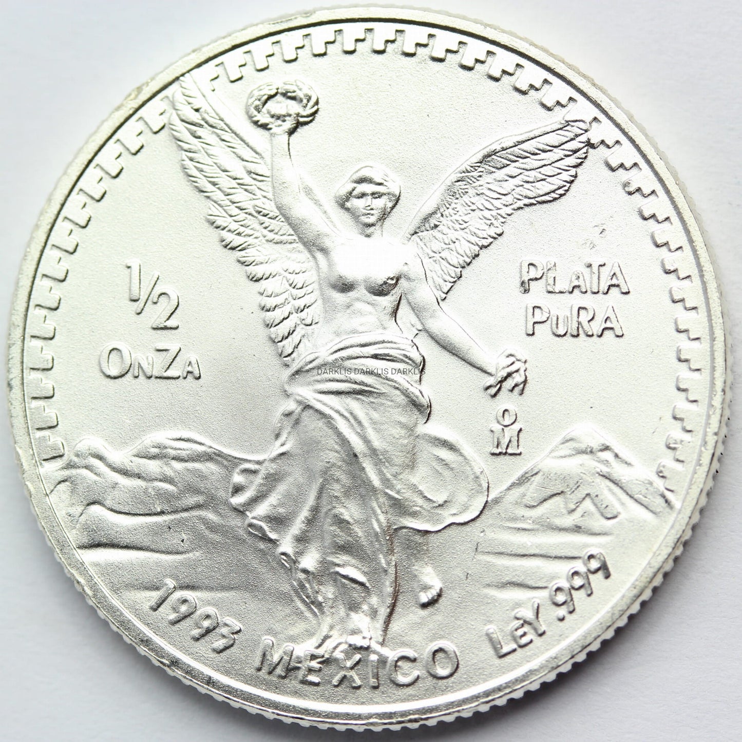 1/2 ONZA PLATA PURA MEKSYK 1993 BOGINI LIBERTAD Ag