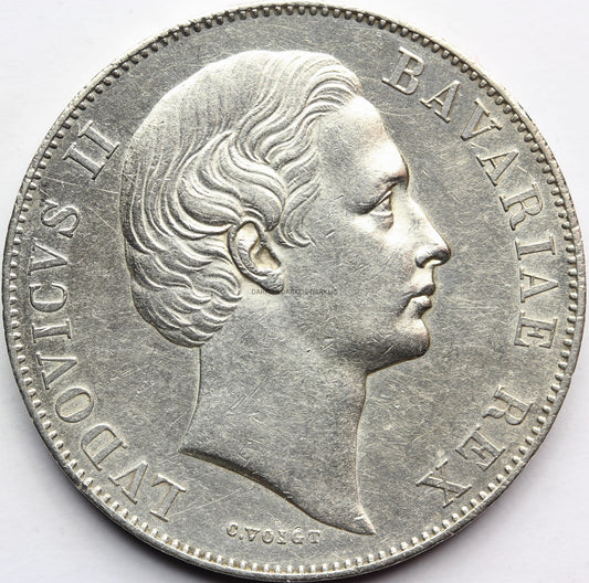 TALAR BAWARIA 1871 LUDWIK II PATRONA BAVARIA Nr.9