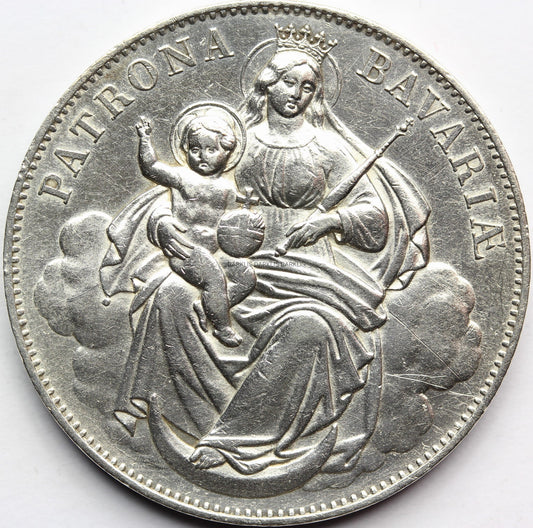 TALAR BAWARIA 1871 LUDWIK II PATRONA BAVARIA Nr.9