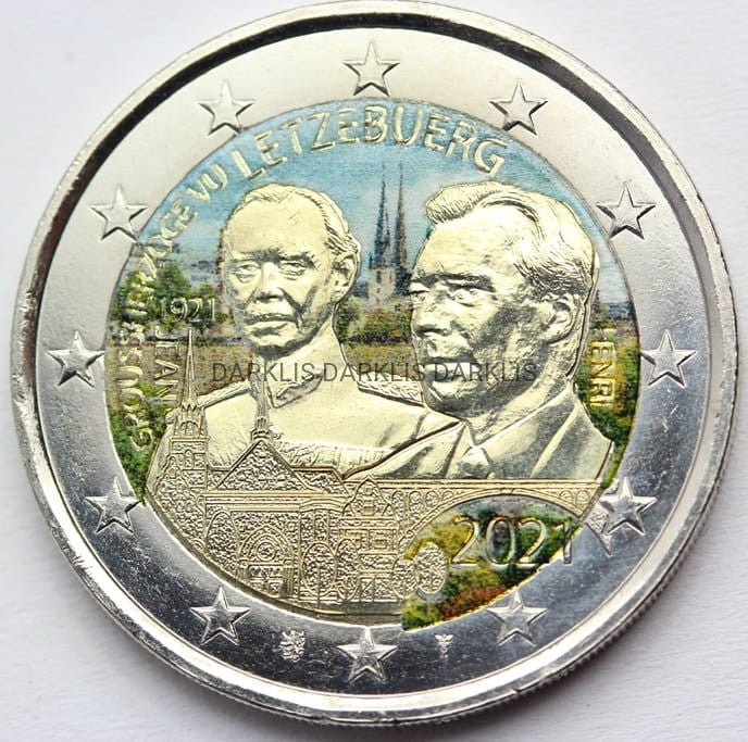 *2 EURO LUKSEMBURG 2021 URODZINY KSIĘCIA JANA KOLOR