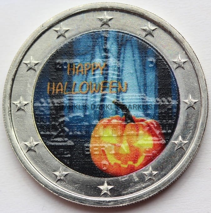 *2 EURO HALLOWEEN ŚWIĘTO ZMARŁYCH DYNIA KOLOR Nr.1