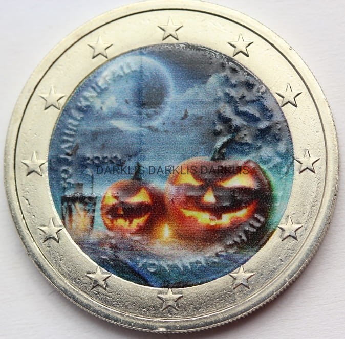 *2 EURO HALLOWEEN ŚWIĘTO ZMARŁYCH DYNIA KOLOR Nr.2