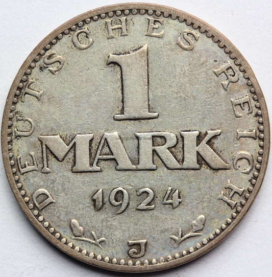 1 MARKA WEIMAR 1924 J HAMBURG OBIEGOWA Nr.3