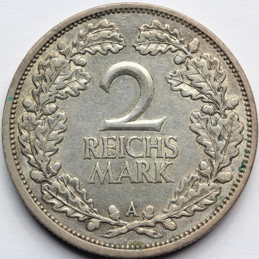 2 REICHSMARK WEIMAR 1927 A BERLIN OBIEGOWA Nr.11