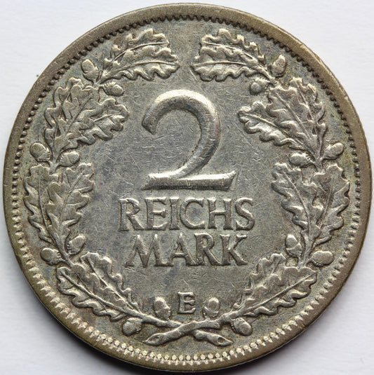 2 REICHSMARK WEIMAR 1926 E MULDENHUTTEN OBIEGOWA Nr.7